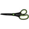 Universal Universal One Industrial Scissors, 8" Length, Straight, Black Carbon Coated Blades, Black/Blue UNV92021***